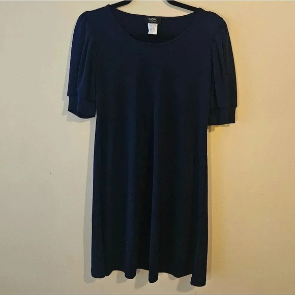 MSK Cuffed Sleeve Mini Dress - Picture 1 of 3